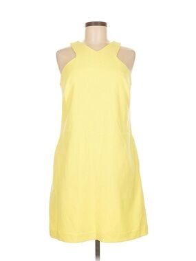 Bar III Yellow Sleeveless Shift Dress